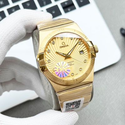 TW Factory Omega Double Eagle Constellation Men 8500 Movement 38mm Gold Strap Watch